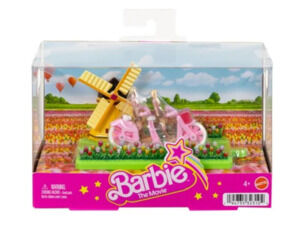Mattel Mini Barbie Land Movie Vehicle Bike & Windmill Playset